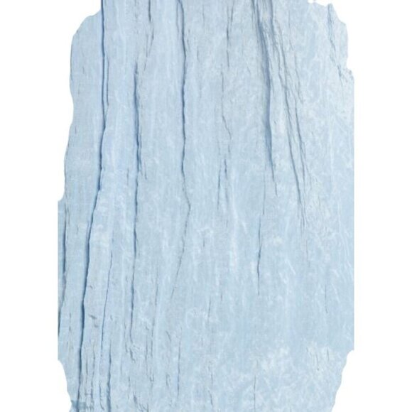 NEW! Vince Women's Double V-Neck Blouse Crinkle Cerulean Blue Long Sleeve 2X - Picture 3 of 7